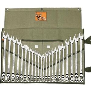 Tool Roll Organizer with 26 Pockets for Wrenches. (Tools not included)